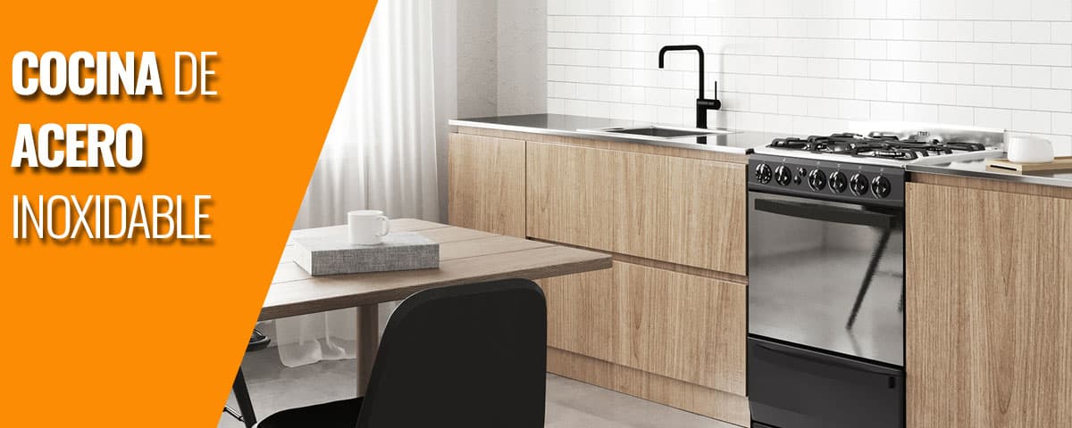 Cocina de acero inoxidable