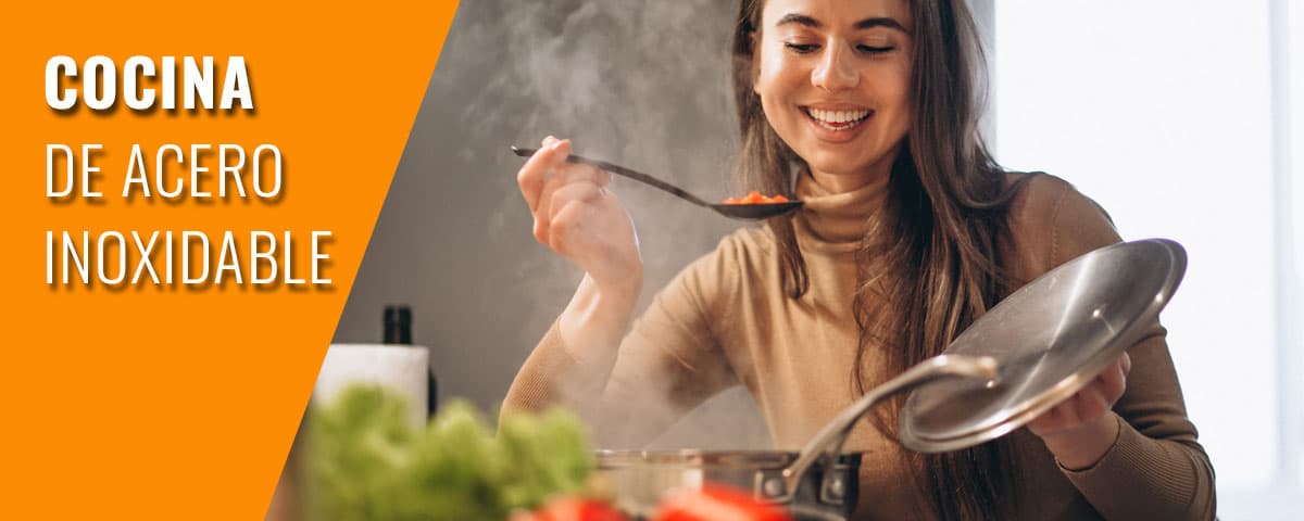 Cocina de acero inoxidable
